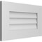 Ekena Millwork Vertical Surface Mount PVC Gable Vent: Non-Functional, w/ 3-1/2"W x 1"P Standard Frame, 24"W x 14"H GVPVE24X1401SN - alternate 2